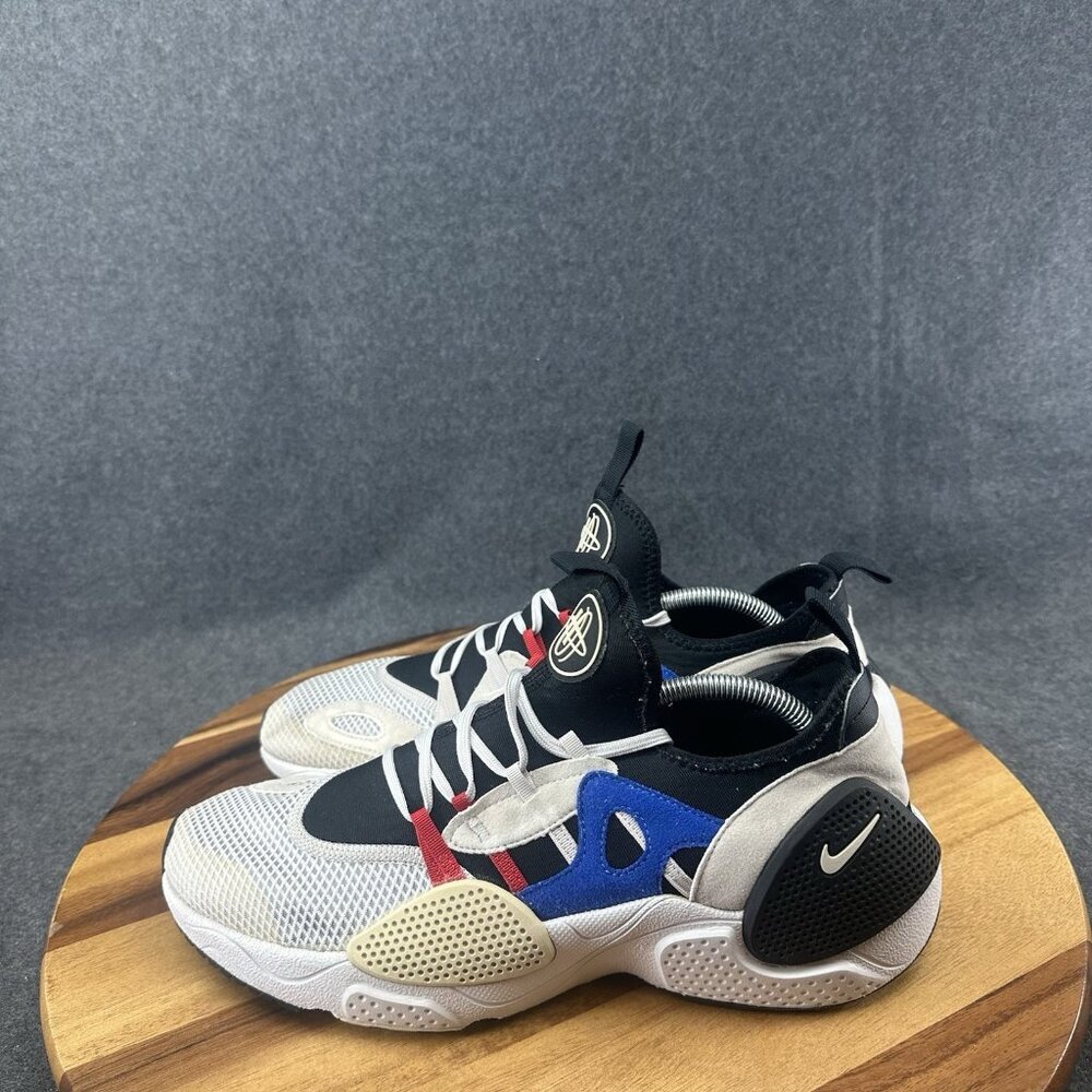 Nike Huarache EDGE TXT White Black Grey Royal Training AO1697-001 Size 11 - Picture 5 of 7